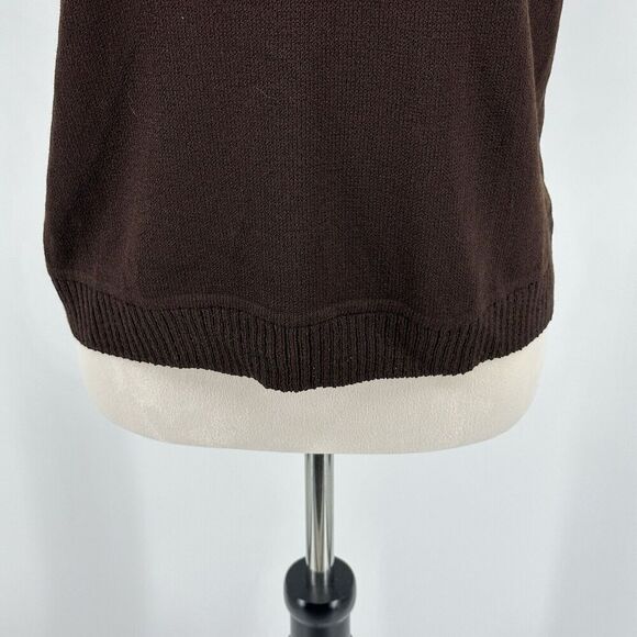 Vtg St John Sport Wool Blend Pull Over Knitted Sweater Vest Small Womens Stretch - Picture 3 of 11